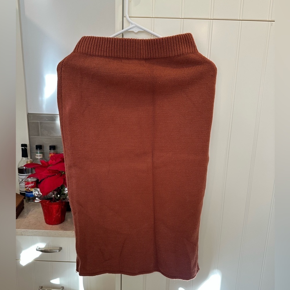 Rust Knit Women's Skirt